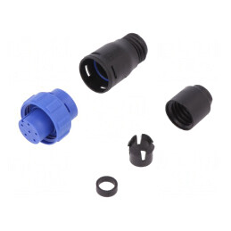 Conector Circular Mufă Mamă 6 PIN Fără Contacte Pe Cablu | Electronic-mag.ro | Componente Electronice