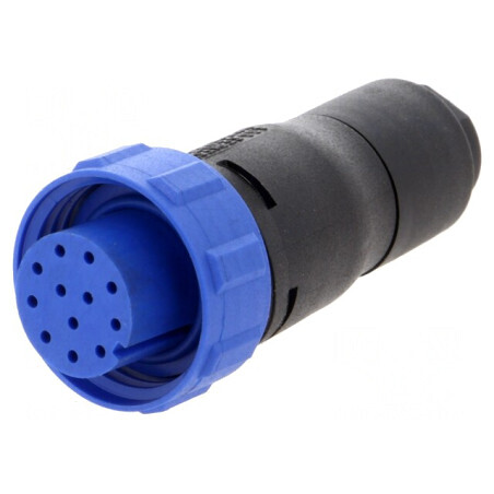 Conector Circular Mufă Mamă 12 PIN Fără Contacte Pe Cablu | Electronic-mag.ro | Componente Electronice