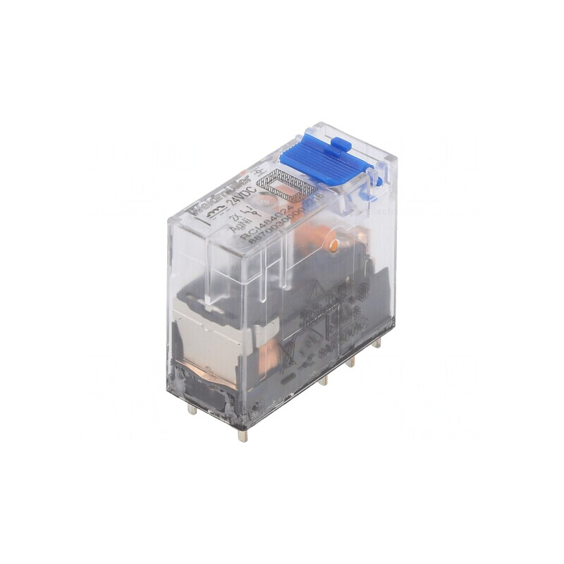 Releu electromagnetic DPDT 24VDC 8A | Electronic-mag.ro | Componente Electronice