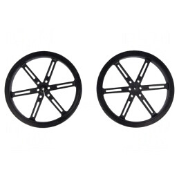 Ax Negru cu Crestătură D 90mm, Diametru 3mm | Electronic-mag.ro | Componente Electronice