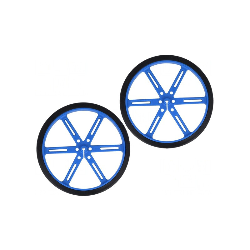 Ax Albastru cu Crestătură D și Împingere Ø 90mm, Diametru 3mm | Electronic-mag.ro | Componente Electronice