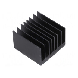 Radiator extrudat cu aripioare BGA negru 30x30mm | Electronic-mag.ro | Componente Electronice