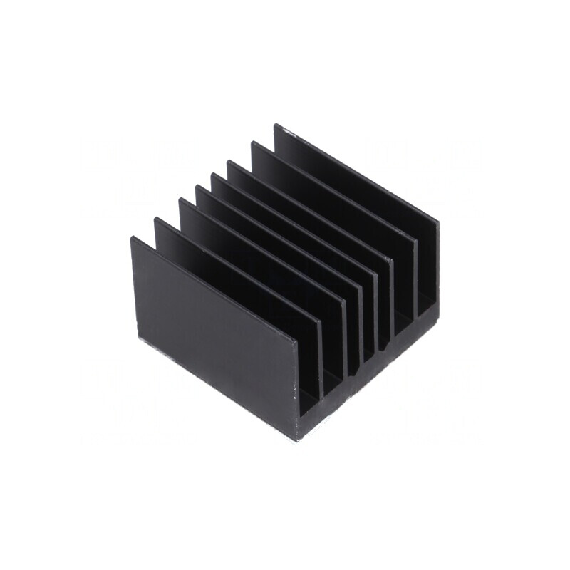 Radiator extrudat cu aripioare BGA negru 30x30mm | Electronic-mag.ro | Componente Electronice