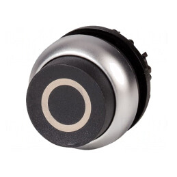 Comutator Negru 22mm Acționat prin Apăsare | Electronic-mag.ro | Componente Electronice