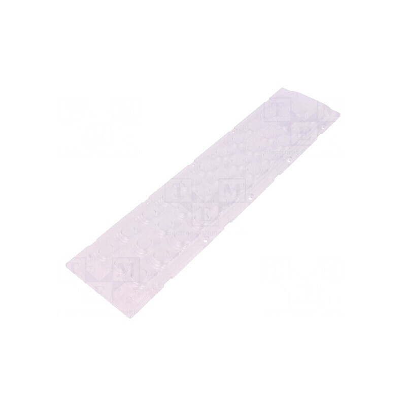 Lentilă LED dreptunghiulară plexiglass transparentă | Electronic-mag.ro | Componente Electronice