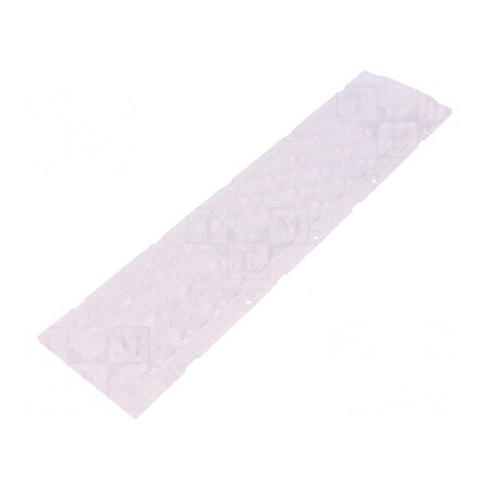 Lentilă LED dreptunghiulară plexiglass transparentă | Electronic-mag.ro | Componente Electronice