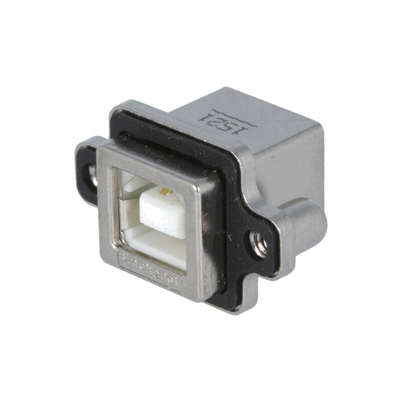 Soclu USB B Montare Panou THT USB 2.0 | Electronic-mag.ro | Componente Electronice