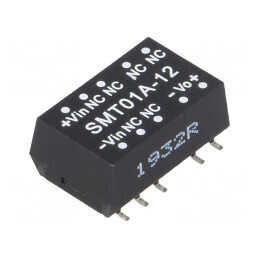 Convertor DC/DC 1W 9-18V la 12V 8,3-83mA SMD | Electronic-mag.ro | Componente Electronice
