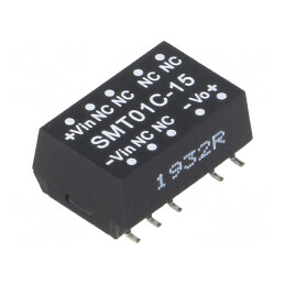 Convertor DC/DC 1W 36-75V la 15V 6,7-67mA SMD | Electronic-mag.ro | Componente Electronice