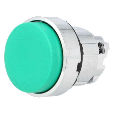 Comutator apăsare 22mm verde stabil 1 poziție | Electronic-mag.ro | Componente Electronice
