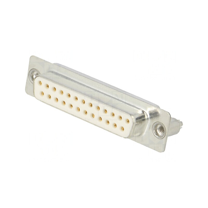 D-Sub 25-Pin Soclu Mamă PCB Drept THT | Electronic-mag.ro | Componente Electronice