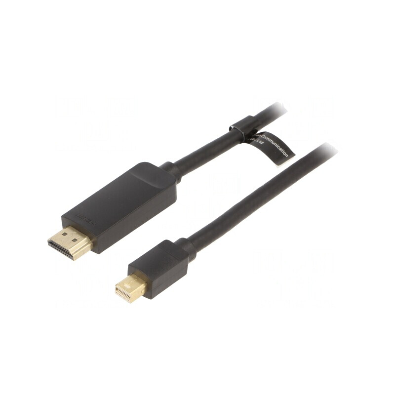 Cablu HDMI la mini DisplayPort 2m Negru | Electronic-mag.ro | Componente Electronice Cablu HDMI la mini DisplayPort 2m Negru | Electronic-mag.ro | Componente Electronice