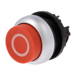Comutator cu apăsare 22mm roșu | Electronic-mag.ro | Componente Electronice