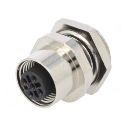 Soclu M12 5 Pin Mamă DeviceNet CANopen THT IPX7 125V | Electronic-mag.ro | Componente Electronice