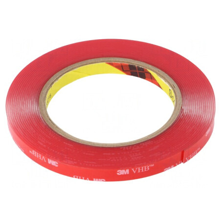 Bandă de Fixare Acrilică Transparentă 9mm x 5,5m | Electronic-mag.ro | Componente Electronice