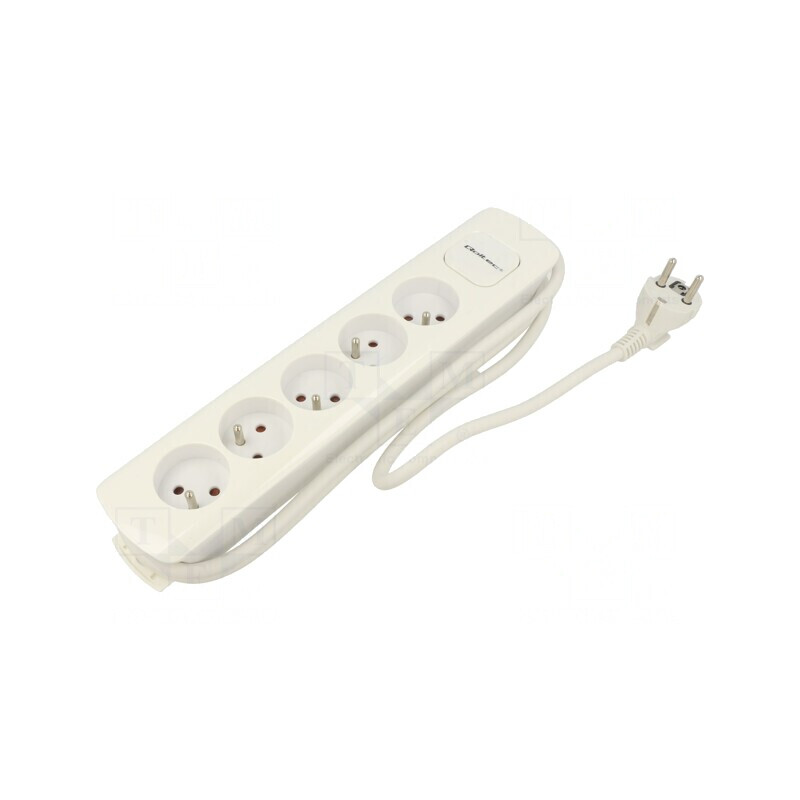 Prelungitor electric 5 prize alb 1,8m 16A | Electronic-mag.ro | Componente Electronice
