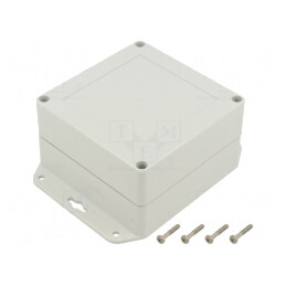 Carcasă Universală ABS Gri Deschis 120x120x60mm | Electronic-mag.ro | Componente Electronice