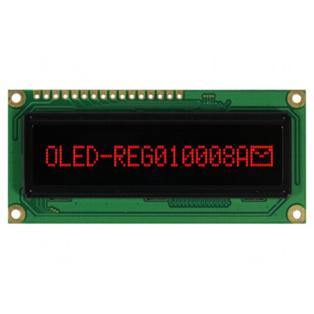Afișaj OLED Grafic 100x8 Roșu 80x36x10mm | Electronic-mag.ro | Componente Electronice