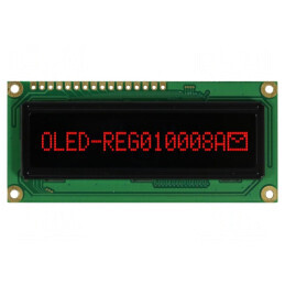 Afișaj OLED Grafic 100x8 Roșu 80x36x10mm | Electronic-mag.ro | Componente Electronice