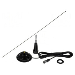 Antena CB Farun JBA 252 0.96m 2dBi 150W cu Magnet și Cablu 4m UHF