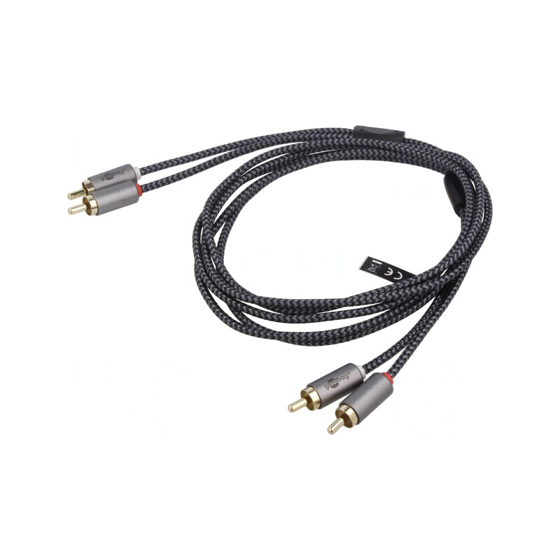 Cablu RCA dublu aurit 1m | Electronic-mag.ro | Componente Electronice