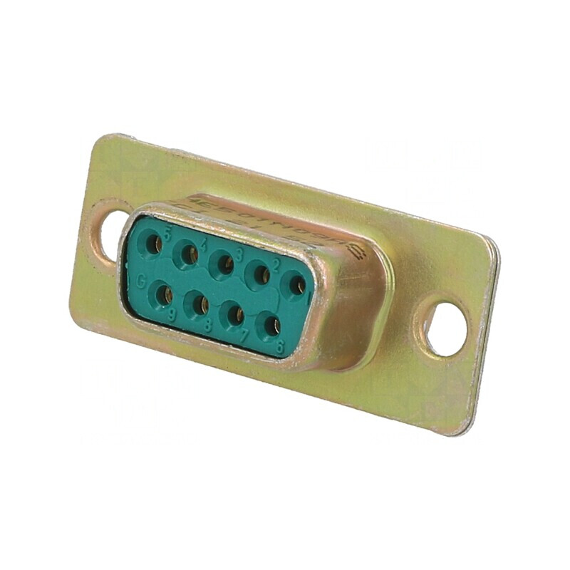 Mufă D-Sub 9-Pin Mamă Pe Cablu Cu Fixare Prin Șuruburi | Electronic-mag.ro | Componente Electronice