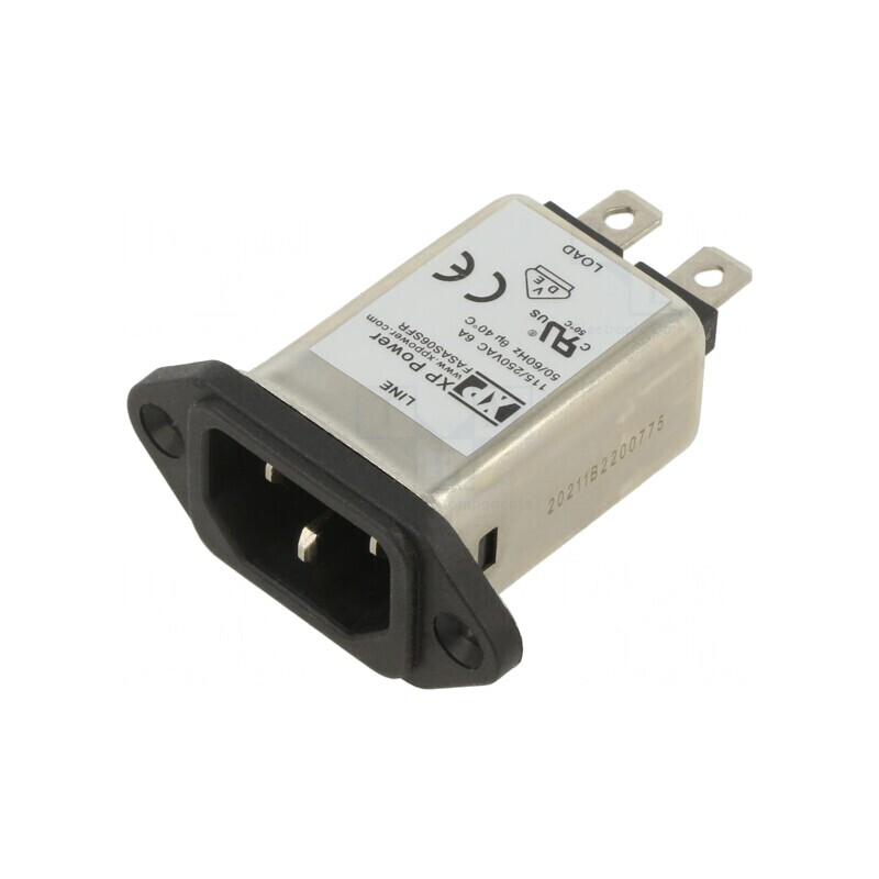 Conector Alimentare AC 6A 250VAC IEC 60320 | Electronic-mag.ro | Componente Electronice