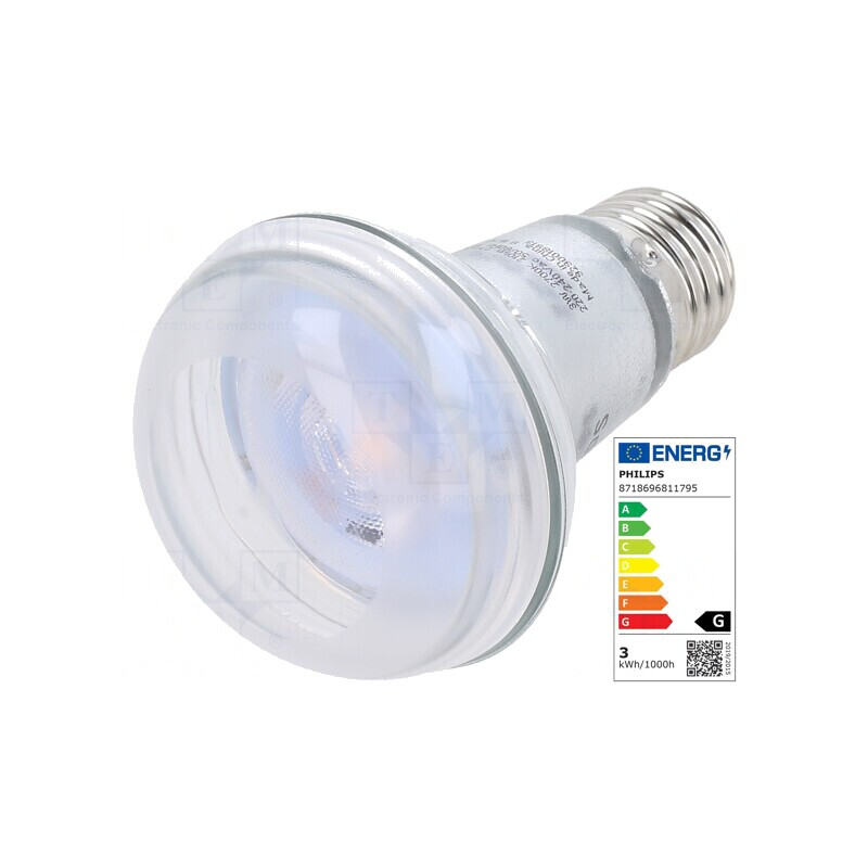 Lampă LED E27 3W Alb Cald 2700K | Electronic-mag.ro | Componente Electronice