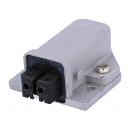 Conector Dreptunghiular ST Soclu Mamă 2 PIN Cositorit | Electronic-mag.ro | Componente Electronice
