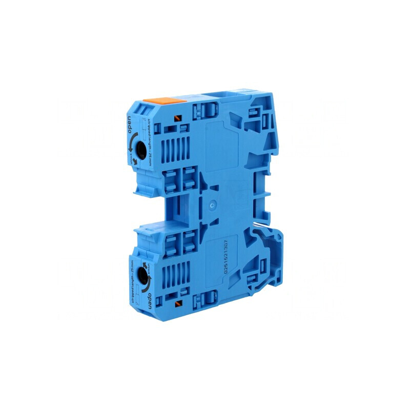 Conector Îmbinare Șine 6-35mm2 1 Pista 2 Borne Albastru | Electronic-mag.ro | Componente Electronice