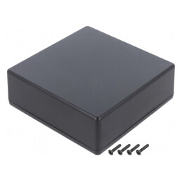 Carcasă universală neagră ABS 125x125x45mm IP40 | Electronic-mag.ro | Componente Electronice
