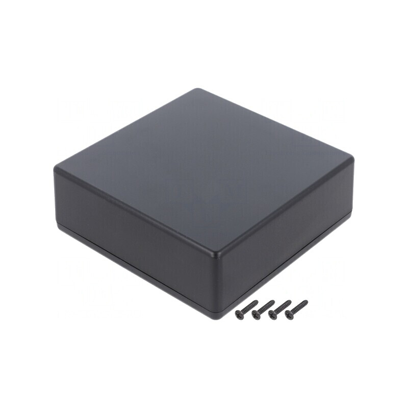 Carcasă universală neagră ABS 125x125x45mm IP40 | Electronic-mag.ro | Componente Electronice
