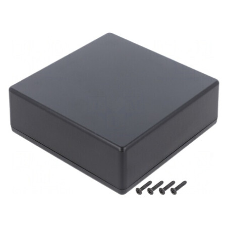 Carcasă universală neagră ABS 125x125x45mm IP40 | Electronic-mag.ro | Componente Electronice