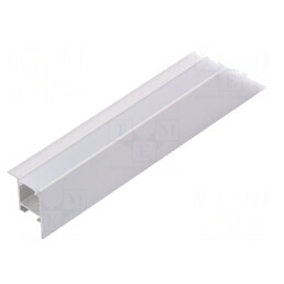 Profil Aluminiu LED 1m Framă Lăptoasă | Electronic-mag.ro | Componente Electronice