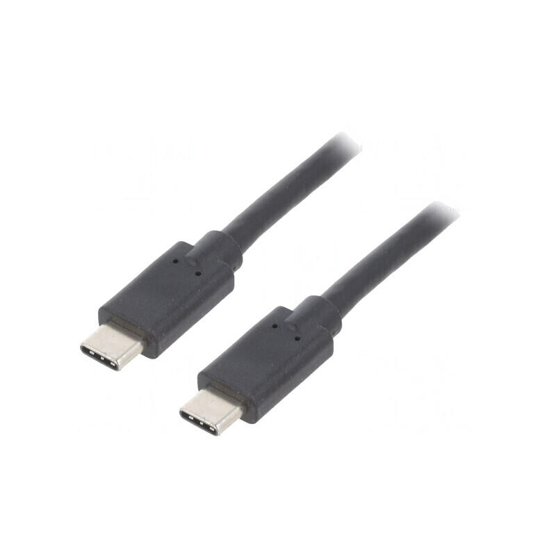 Cablu USB 3.1 USB-C 2.5m Negru | Electronic-mag.ro | Componente Electronice