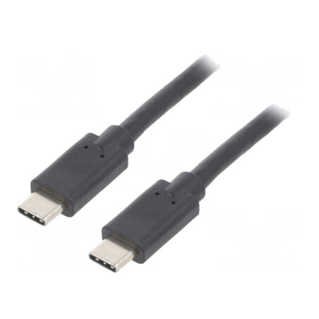 Cablu USB 3.1 USB-C 2.5m Negru | Electronic-mag.ro | Componente Electronice