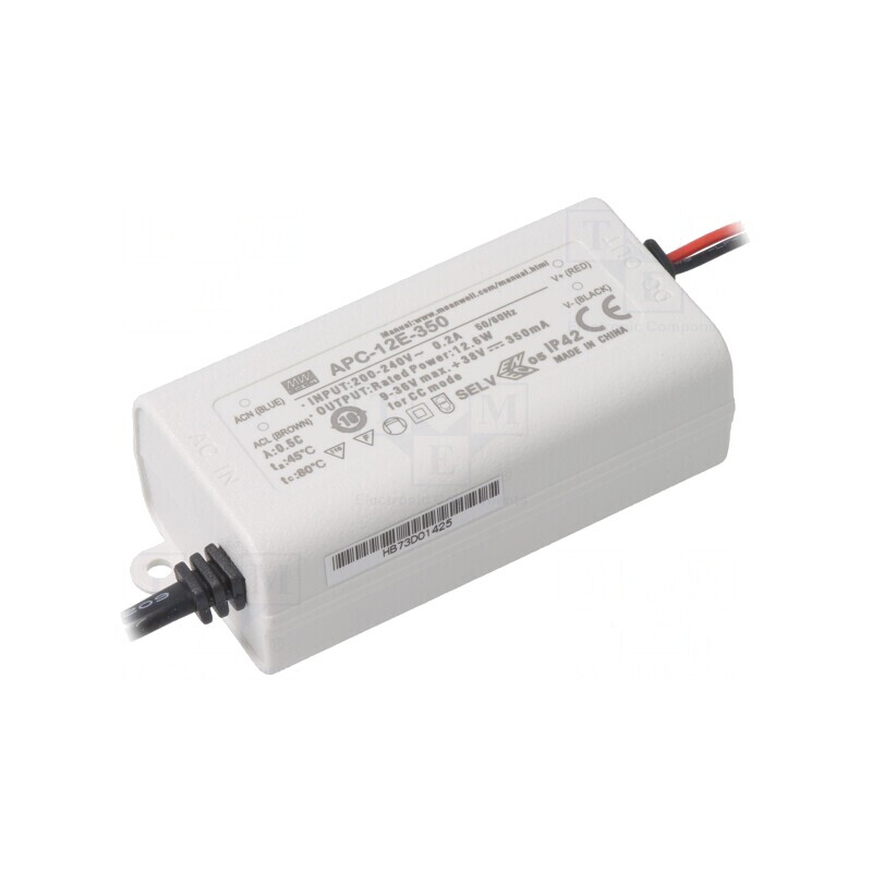 Alimentator LED 12,6W 9-36VDC 350mA 180-264VAC | Electronic-mag.ro | Componente Electronice Alimentator LED 12,6W 9-36VDC 350mA 180-264VAC | Electronic-mag.ro | Componente Electronice
