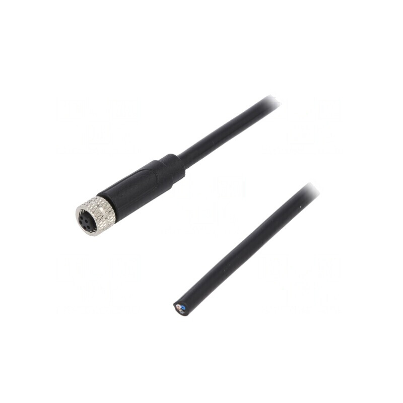 Conector M8 Femelă 5 PIN cu Cablu 3A 30V | Electronic-mag.ro | Componente Electronice Conector M8 Femelă 5 PIN cu Cablu 3A 30V | Electronic-mag.ro | Componente Electronice