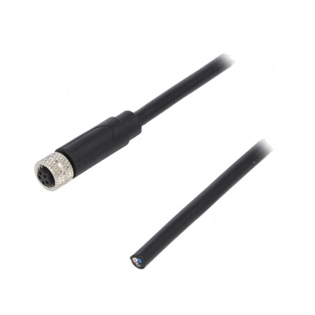 Conector M8 Femelă 5 PIN cu Cablu 3A 30V | Electronic-mag.ro | Componente Electronice