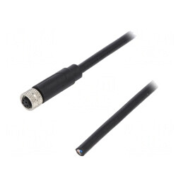 Conector M8 Femelă 5 PIN cu Cablu 3A 30V | Electronic-mag.ro | Componente Electronice