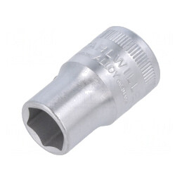 Tubulară HEX 13mm 1/2 38mm scurtă oțel cromat | Electronic-mag.ro | Componente Electronice