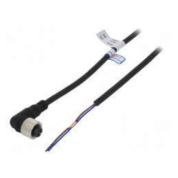 Cablu de conectare M12 unghi 5m PVC | Electronic-mag.ro | Componente Electronice