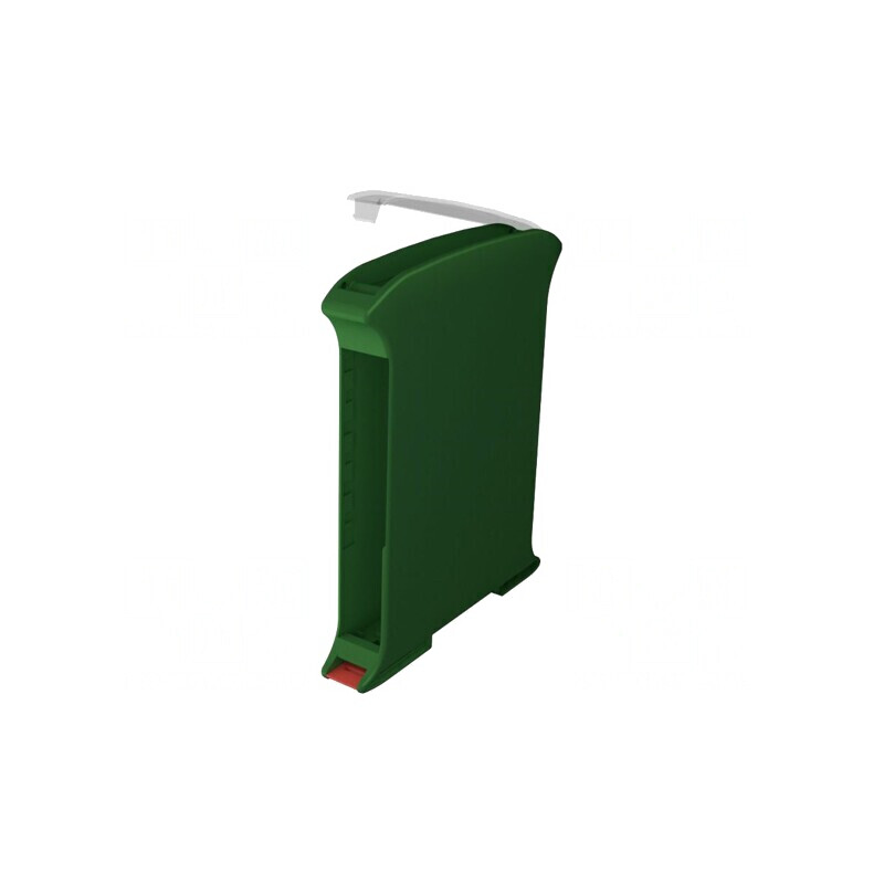 Carcasă pentru şină DIN verde 101mm x 17,5mm x 119,5mm | Electronic-mag.ro | Componente Electronice Carcasă pentru şină DIN verde 101mm x 17,5mm x 119,5mm | Electronic-mag.ro | Componente Electronice