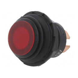 Comutator Buton Roșu 10A 14VDC | Electronic-mag.ro | Componente Electronice