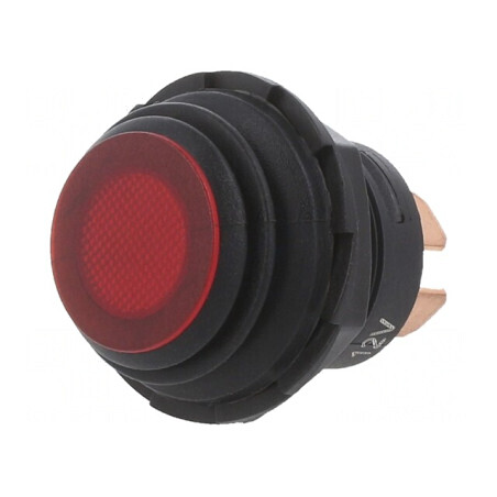 Comutator Buton Roșu 10A 14VDC | Electronic-mag.ro | Componente Electronice