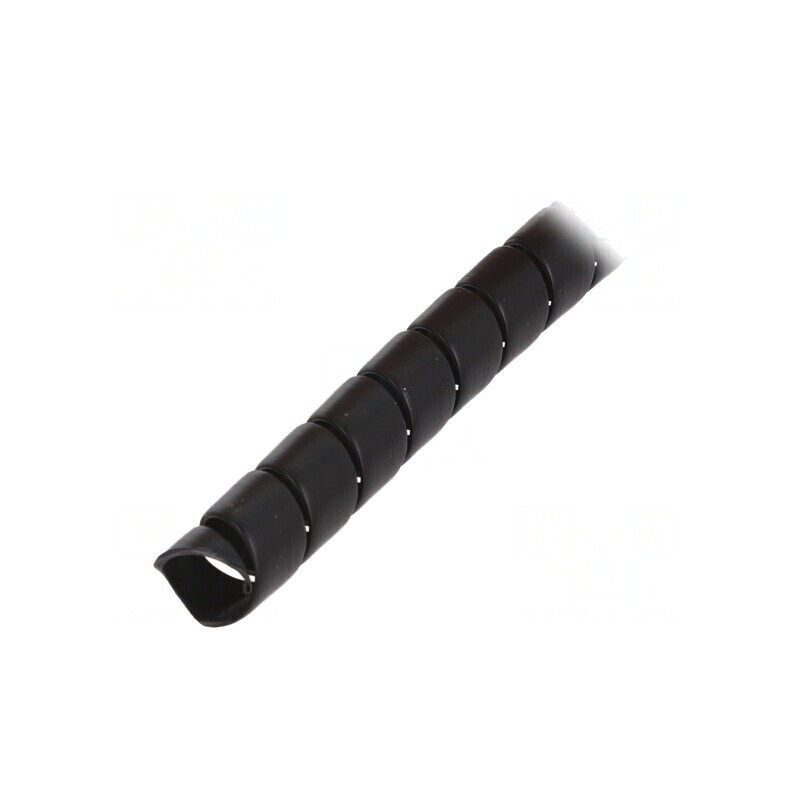 Înfăşurare Spiralată Polipropilenă Neagră 18mm 1m | Electronic-mag.ro | Componente Electronice