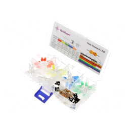 Set LED THT 5mm 130buc 1.8-3.4V Plastic | Electronic-mag.ro | Componente Electronice