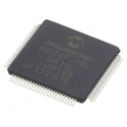 IC: microcontroler PIC; 192kB; 32MHz; SMD; TQFP100; PIC24; 16kBSRAM