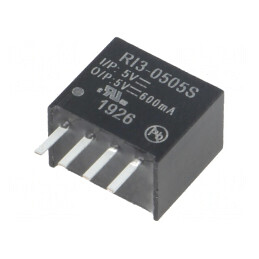 Convertor DC/DC 3W 5V 600mA SIP4 | Electronic-mag.ro | Componente Electronice