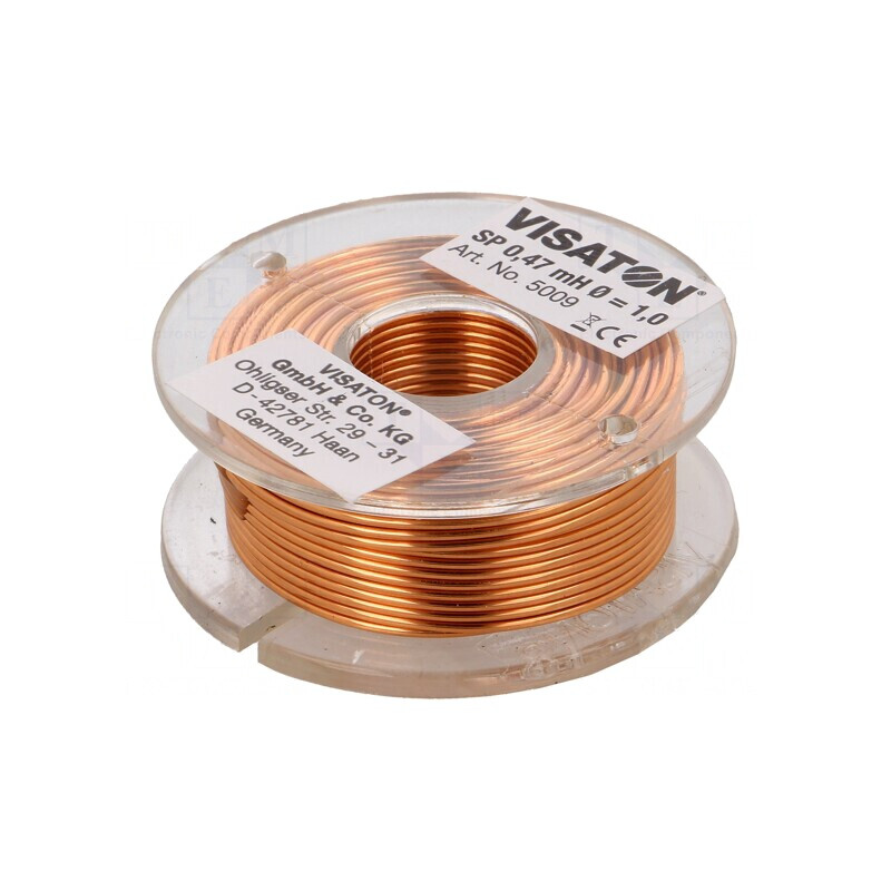 Bobină Inductor 0.47mH 0.36Ω 48mm 1mm | Electronic-mag.ro | Componente Electronice